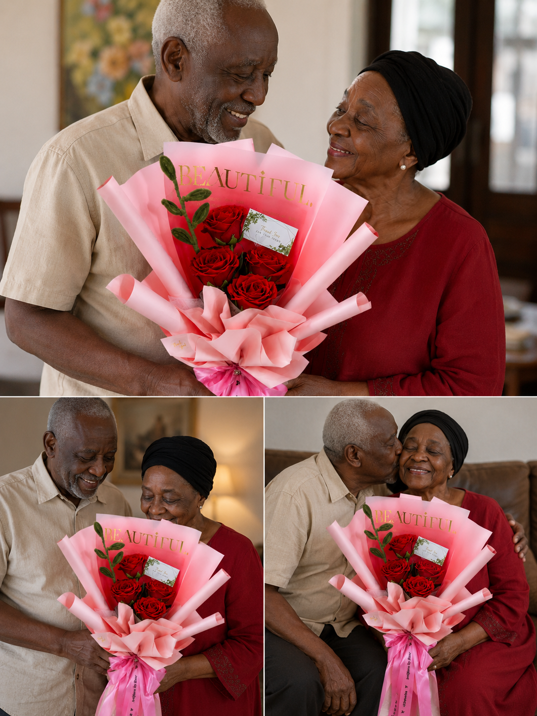 Soft Red Rose Bouquet – Elegant Floral Gift