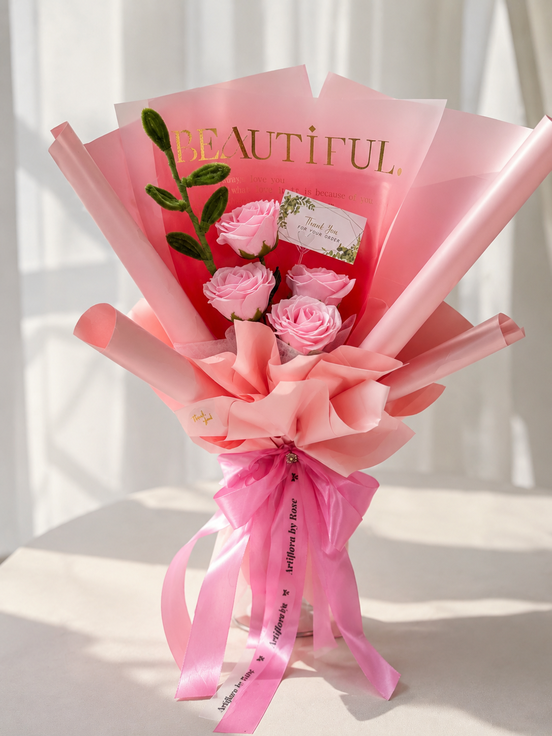 Forever Blush Pink Rose Bouquet – Elegant Floral Gift