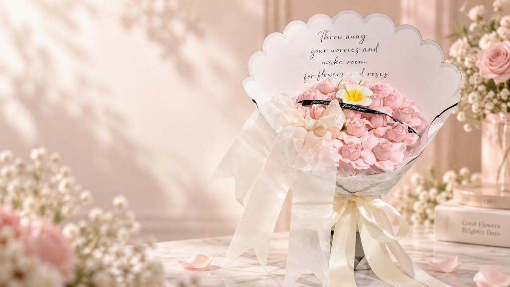 Blush Serenity Rose Bouquet