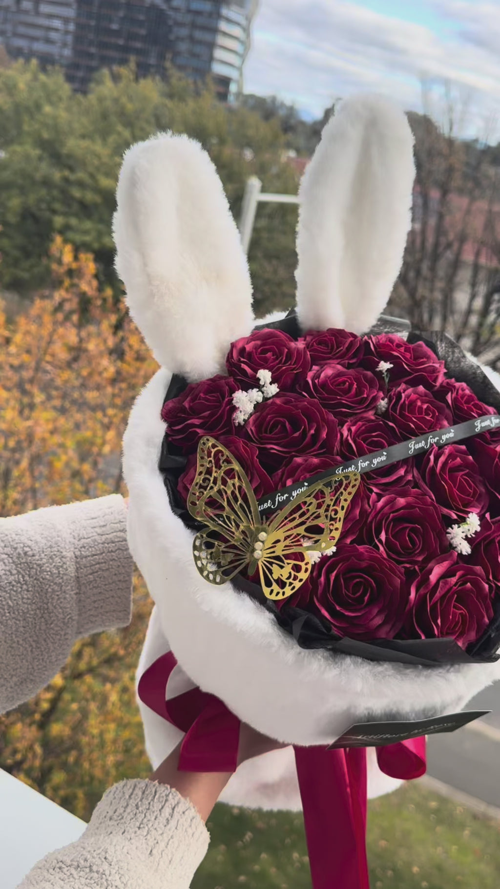 Luxury Rose Bunny Bouquet