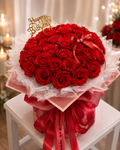 Ruby Romance – Luxury Artificial Red Rose Bouquet
